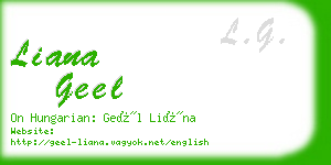 liana geel business card